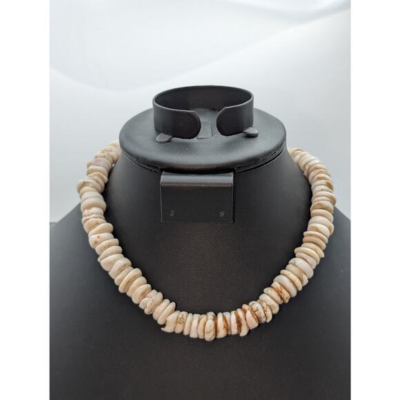 Vintage Genuine X-Large Up to 15mm Puka Shell Barrel Clasp 16.5" Necklace - Picture 7 of 7